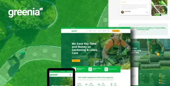 Greenia – Landscape & Gardening Elementor Template Kit